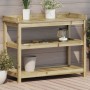 Mesa plantación con estantes madera impregnada 108x45x86,5 cm de , Soportes para macetas - Ref: Foro24-832441, Precio: 161,32...