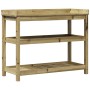 Mesa plantación con estantes madera impregnada 108x45x86,5 cm de , Soportes para macetas - Ref: Foro24-832441, Precio: 161,32...
