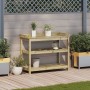 Mesa plantación con estantes madera impregnada 108x45x86,5 cm de , Soportes para macetas - Ref: Foro24-832441, Precio: 161,32...