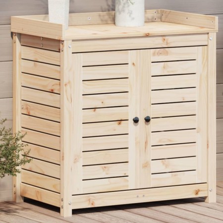 Mesa de plantación con estantes madera pino 82,5x50x86,5 cm de , Soportes para macetas - Ref: Foro24-832417, Precio: 158,96 €...