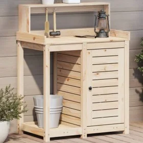 Mesa de plantación con estantes madera pino 82,5x50x109,5 cm de , Soportes para macetas - Ref: Foro24-832422, Precio: 138,91 ...