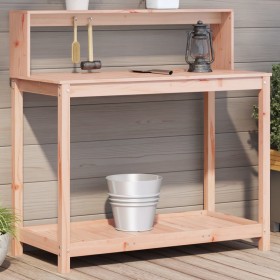 Mesa de plantación con estantes madera Douglas 108x50x109,5 cm de , Soportes para macetas - Ref: Foro24-832415, Precio: 107,0...