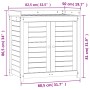 Mesa plantación con estantes madera pino marrón 82,5x50x86,5 cm de , Soportes para macetas - Ref: Foro24-844635, Precio: 151,...