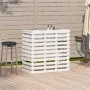 Mesa alta de bar de jardín madera pino blanco 113,5x50x103 cm de , Mesas de jardín - Ref: Foro24-832531, Precio: 162,22 €, De...