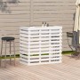 Mesa alta de bar de jardín madera pino blanco 113,5x50x103 cm de , Mesas de jardín - Ref: Foro24-832531, Precio: 170,36 €, De...