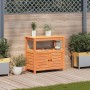 Mesa plantación con estantes madera pino marrón 82,5x45x81 cm de , Soportes para macetas - Ref: Foro24-844637, Precio: 139,28...