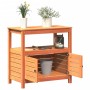 Mesa plantación con estantes madera pino marrón 82,5x45x81 cm de , Soportes para macetas - Ref: Foro24-844637, Precio: 139,28...
