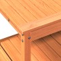 Mesa plantación con estantes madera pino marrón 82,5x45x81 cm de , Soportes para macetas - Ref: Foro24-844637, Precio: 139,28...