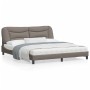 Estructura de cama con luces LED tela gris taupe 180x200 cm de , Camas y somieres - Ref: Foro24-3213722, Precio: 253,71 €, De...
