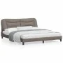 Estructura de cama con luces LED tela gris taupe 180x200 cm de , Camas y somieres - Ref: Foro24-3213722, Precio: 272,47 €, De...