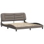 Estructura de cama con luces LED tela gris taupe 180x200 cm de , Camas y somieres - Ref: Foro24-3213722, Precio: 253,71 €, De...