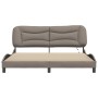 Estructura de cama con luces LED tela gris taupe 180x200 cm de , Camas y somieres - Ref: Foro24-3213722, Precio: 253,71 €, De...