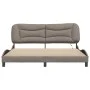 Estructura de cama con luces LED tela gris taupe 180x200 cm de , Camas y somieres - Ref: Foro24-3213722, Precio: 272,47 €, De...