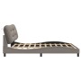 Estructura de cama con luces LED tela gris taupe 180x200 cm de , Camas y somieres - Ref: Foro24-3213722, Precio: 253,71 €, De...