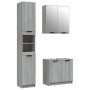 Set de muebles de baño 3 pzas madera contrachapada gris sonoma de , Muebles de baño - Ref: Foro24-3115882, Precio: 205,47 €, ...