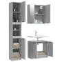 Set de muebles de baño 3 pzas madera contrachapada gris sonoma de , Muebles de baño - Ref: Foro24-3115882, Precio: 205,47 €, ...