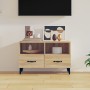 Mueble para TV madera contrachapada roble ahumado 80x36x50 cm de , Muebles TV - Ref: Foro24-812594, Precio: 65,57 €, Descuent...