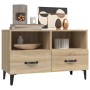 Mueble para TV madera contrachapada roble ahumado 80x36x50 cm de , Muebles TV - Ref: Foro24-812594, Precio: 65,57 €, Descuent...