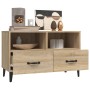 Mueble para TV madera contrachapada roble ahumado 80x36x50 cm de , Muebles TV - Ref: Foro24-812594, Precio: 65,57 €, Descuent...