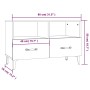 Mueble para TV madera contrachapada roble ahumado 80x36x50 cm de , Muebles TV - Ref: Foro24-812594, Precio: 65,57 €, Descuent...