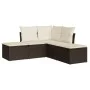 5-piece garden dining set and brown synthetic rattan cushions by , Garden sets - Ref: Foro24-3217723, Price: 292,00 €, Discou...