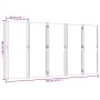 Biombo divisor de 5 paneles gris claro 350x180 cm de , Divisores de ambientes - Ref: Foro24-4003357, Precio: 165,43 €, Descue...