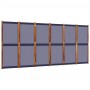 Biombo divisor de 6 paneles azul oscuro 420x180 cm de , Divisores de ambientes - Ref: Foro24-4003362, Precio: 160,63 €, Descu...