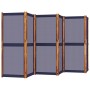 Biombo divisor de 6 paneles azul oscuro 420x180 cm de , Divisores de ambientes - Ref: Foro24-4003362, Precio: 160,63 €, Descu...