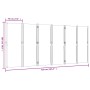Biombo divisor de 6 paneles azul oscuro 420x180 cm de , Divisores de ambientes - Ref: Foro24-4003362, Precio: 160,63 €, Descu...