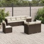 Set sofás de jardín 8 piezas y cojines ratán sintético marrón de , Conjuntos de jardín - Ref: Foro24-3249772, Precio: 556,55 ...