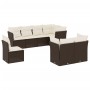 Set sofás de jardín 8 piezas y cojines ratán sintético marrón de , Conjuntos de jardín - Ref: Foro24-3249772, Precio: 556,55 ...