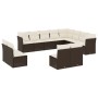 Set de sofás de jardín y cojines 12 pzas ratán sintético marrón de , Conjuntos de jardín - Ref: Foro24-3250312, Precio: 746,7...