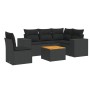 Set de sofás de jardín 6 piezas y cojines ratán sintético negro de , Conjuntos de jardín - Ref: Foro24-3257777, Precio: 411,6...