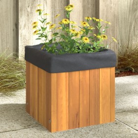 Jardinera de madera maciza de acacia 25x25x25 cm de , Maceteros y jardineras - Ref: Foro24-366500, Precio: 31,93 €, Descuento: %