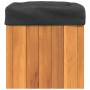 Jardinera de madera maciza de acacia 25x25x25 cm de , Maceteros y jardineras - Ref: Foro24-366500, Precio: 31,93 €, Descuento: %