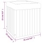 Jardinera de madera maciza de acacia 25x25x25 cm de , Maceteros y jardineras - Ref: Foro24-366500, Precio: 31,93 €, Descuento: %