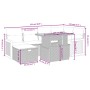 Set de comedor de jardín 7 pzas y cojines ratán sintético negro de , Conjuntos de jardín - Ref: Foro24-3276248, Precio: 445,2...