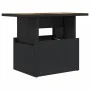 Mesa de jardín ratán PE y madera de acacia negro 100x55x73 cm de , Mesas de jardín - Ref: Foro24-365976, Precio: 92,17 €, Des...