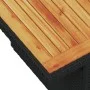 Mesa de jardín ratán PE y madera de acacia negro 100x55x73 cm de , Mesas de jardín - Ref: Foro24-365976, Precio: 92,17 €, Des...