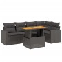 Set de sofás de jardín 6 piezas y cojines ratán sintético negro de , Conjuntos de jardín - Ref: Foro24-3271300, Precio: 427,8...