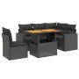 Set de sofás de jardín 6 piezas y cojines ratán sintético negro de , Conjuntos de jardín - Ref: Foro24-3271314, Precio: 427,8...