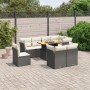 Set de sofás de jardín 8 piezas y cojines ratán sintético negro de , Conjuntos de jardín - Ref: Foro24-3270930, Precio: 552,0...