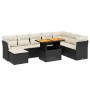 Set de sofás de jardín 8 piezas y cojines ratán sintético negro de , Conjuntos de jardín - Ref: Foro24-3270972, Precio: 514,4...