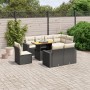 Set de sofás de jardín 8 piezas y cojines ratán sintético negro de , Conjuntos de jardín - Ref: Foro24-3271406, Precio: 574,3...