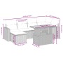 Set de comedor de jardín 7 pzas y cojines ratán sintético negro de , Conjuntos de jardín - Ref: Foro24-3271412, Precio: 469,4...