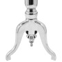 Mesa auxiliar redonda de aluminio plateada en Mesas auxiliares | Comprar online en Foru.es