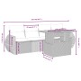 Set de muebles de jardín 5 pzas y cojines ratán sintético negro de , Conjuntos de jardín - Ref: Foro24-3272070, Precio: 355,8...