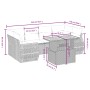 Set de comedor de jardín 7 pzas y cojines ratán sintético negro de , Conjuntos de jardín - Ref: Foro24-3272091, Precio: 502,8...