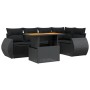 Set de sofás de jardín 6 piezas y cojines ratán sintético negro de , Conjuntos de jardín - Ref: Foro24-3272182, Precio: 434,8...