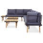 Juego muebles de jardín 8 plazas y cojines madera acacia maciza de vidaXL, Conjuntos de jardín - Ref: Foro24-46485, Precio: 9...